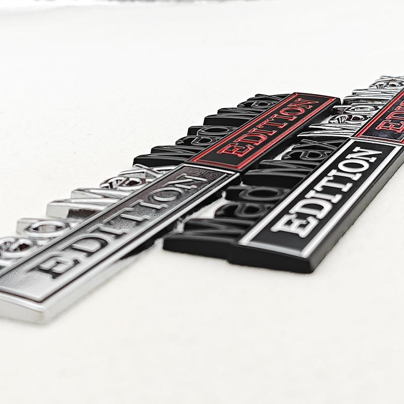 Mad Max Edition Metal Emblem Sticker Badge Fender Funny Decal Car Truck Replacement Door Decoration For Universal Car Motorcycle