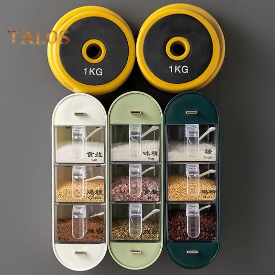 Коробка для специй Интегрированный пылезащитный материал из полипропилена Практичный контейнер для специй без перфорации Товары для дома