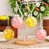 Easter Acrylic Ball Decoration Ornaments Transparent Bunny Hanging Ball Round Ball Atmosphere Layout Window Pendant