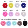 Girls Hair Accessories Fur Hair Scrunchies Ponytail Holders Pom Pom Hair Tie Elastic  Hair Bands