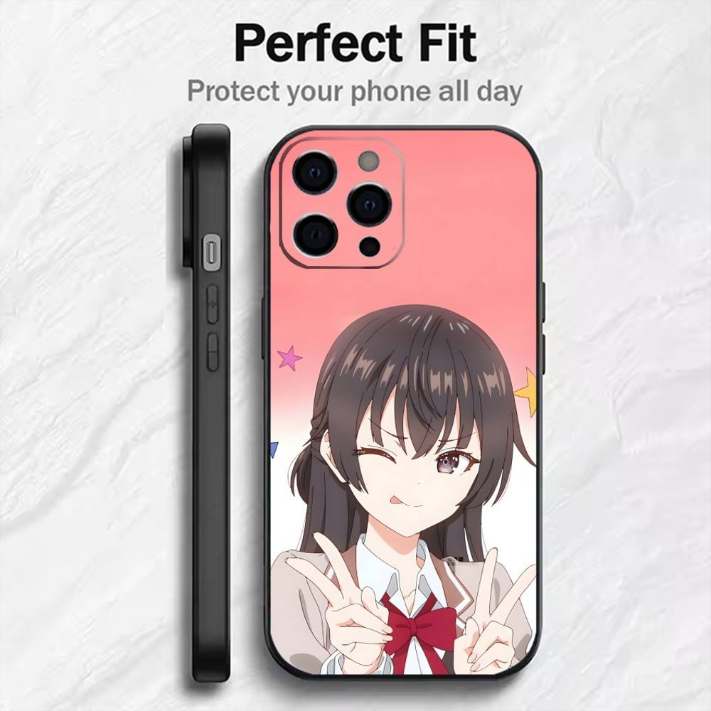 Чехол для телефона с персонажем аниме Y-Yuki Suou для iPhone 17, 16, 15, 14, 13, 12 Plus, Max, Мягкий силиконовый, Черный