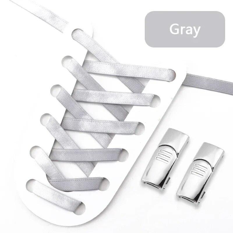 1Pair 8MM Wide Flat Rainbow Shoelaces Elastic Laces Sneakers Magnetic Lock No Tie Shoe Laces Adults Kids Rubber Bands for Shoes