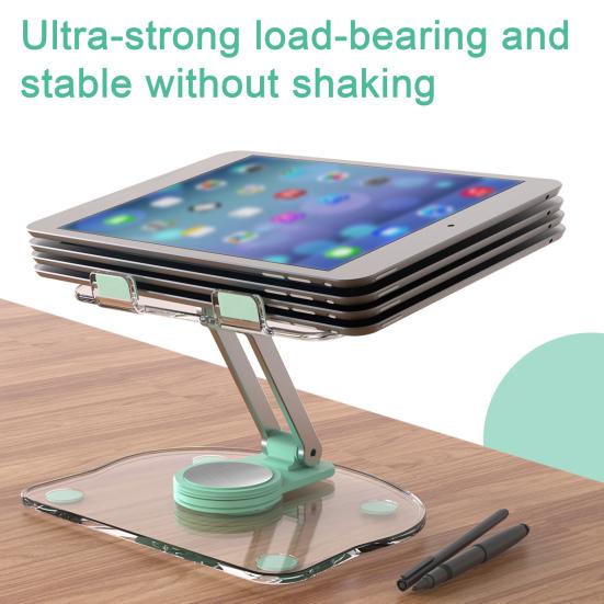 Подставка для ноутбука с вращающейся на 360 градусов универсальной основой Прочная несущая стойка Эргономичное крепление для ноутбука