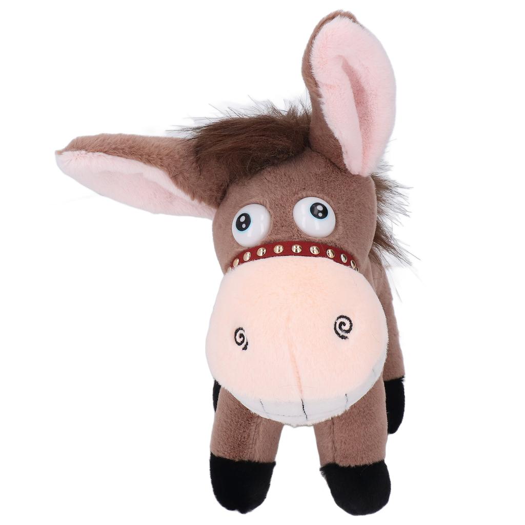 Donkey Stuffed Animal Toy Cute Soft Comfortable Vivid Donkey Plush Toy for Kids Boys Girls Brown