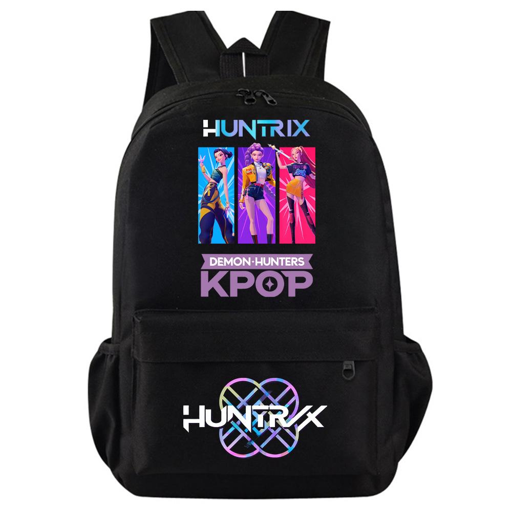 Kpop Истребители демонов Принт Рюкзак для подростка, студента, девочки, мальчика, школьная сумка, женская, большая вместимость, дорожная сумка, подарок ребенку, рюкзак