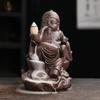 1pc Ceramic Handicrafts Relaxation Old Man Backflow Incense Burner Incense Holder Censer Home Ornament (Without Incense)
