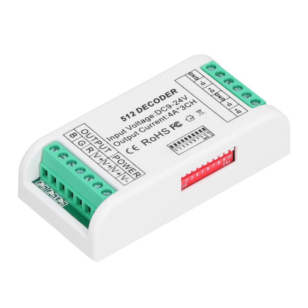 Plastic Material RGB Controller 9‑24V DC RGBW Decoder Easy LED Strip Controller LED Module