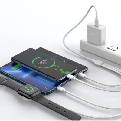 USB/Type-C PD Кабель для зарядки 4-в-1 - iPhone 14, Android, Apple Watch 1-9 Ultra SE, Магнитное зарядное устройство