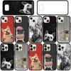 Чехол для iPhone 16 15 14 Xiaomi Redmi Note 13 12 11 Pro Max X 10 8 9 XR Samsung Galaxy S24 S23 A05 12C 13C OPPO Huawei France Bulldog Dog Phone Case