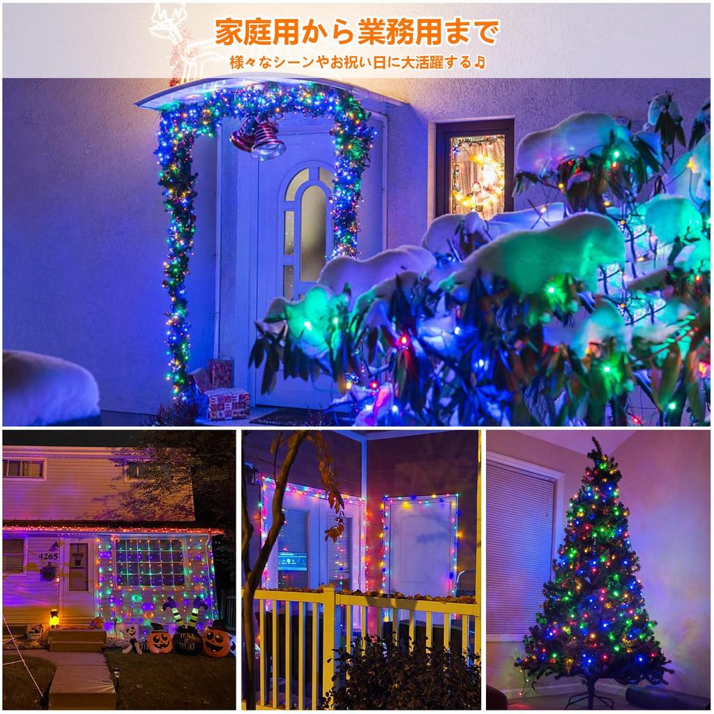 Cshare LED-подсветка 200 светодиодная гирлянда 8 режимов освещения с таймером множественные соединения кемпинг гирлянда Хэллоуин фея подходит для декоративного наружного