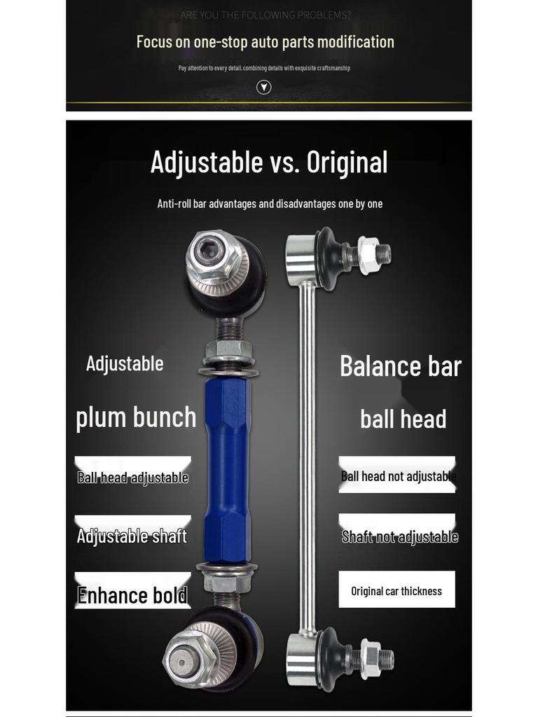 Передний регулируемый шаровой шарнир стабилизатора поперечной устойчивости для внедорожного апгрейда Raptor F150