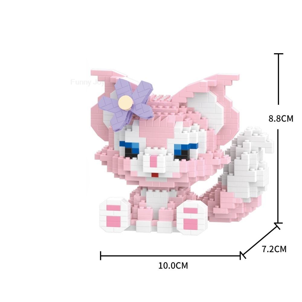 Cartoon Anime Blocks Kuromi My Melody Cinnamoroll Mouse Building Blocks Doll Toy Kids Birthday Gift