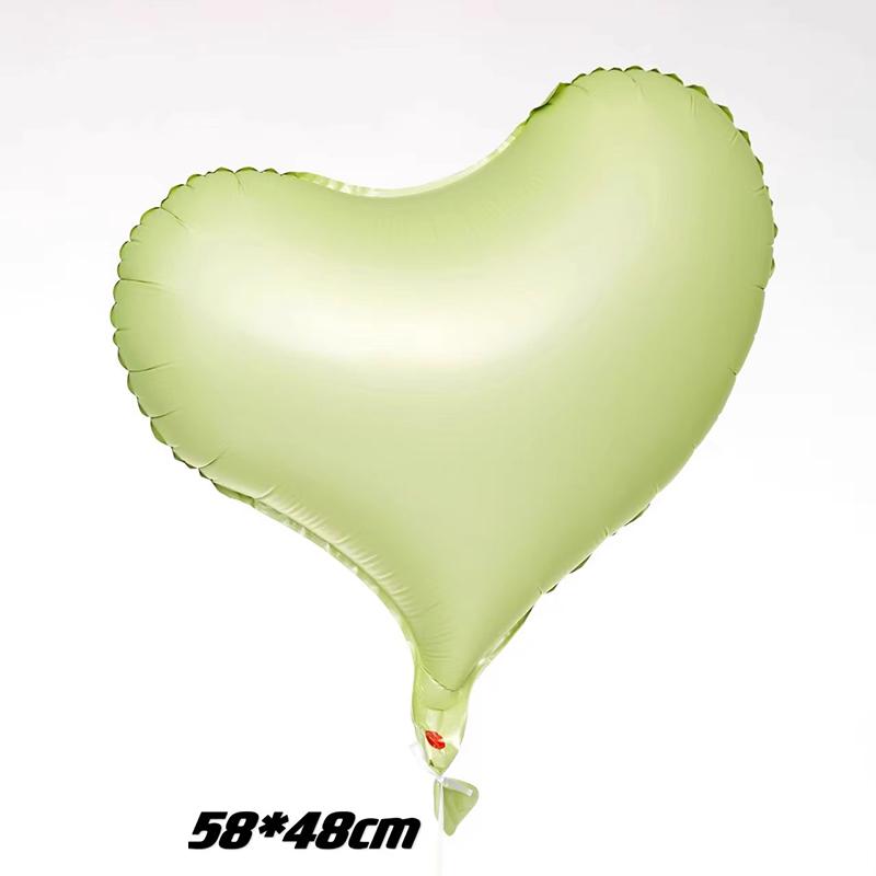 Pastel-Colored Birthday Party Balloons Large Red Heart-Shaped Foil Balloons Perfect For Valentine'S Day And Weddings