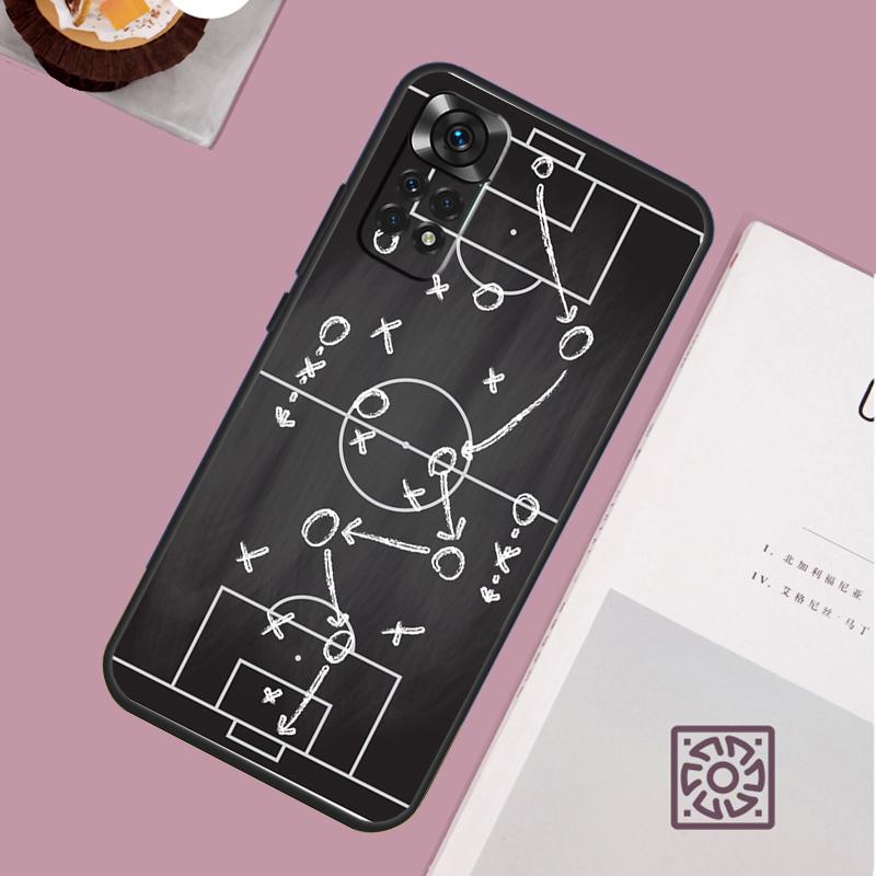 Чехол Football Soccer Tactics Time для Xiaomi Redmi Note 14 13 12 11 15 Pro Plus Redmi 15 13 10 10C 12C 13C 14C 15C