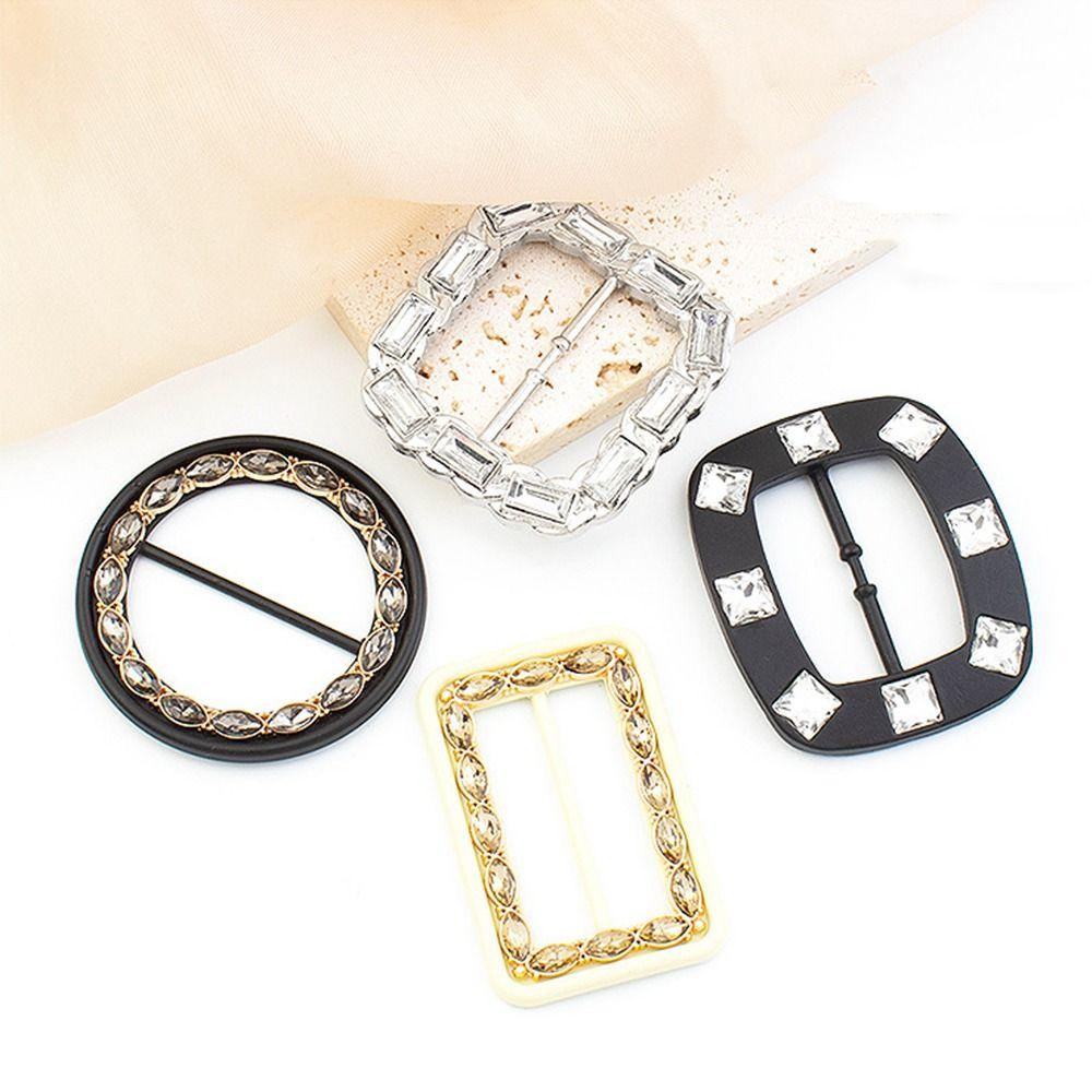 Waist Buckle Scarf Ring Corner Knotted Buttons Coat Adjustment Button Scarf Buckle Belt Button