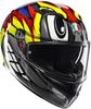 AGV K3 Birdy Full Face Motorcycle XL 2.0 Helmet, Grey/Yellow/Red, (61-62cm), 18381007012-XL