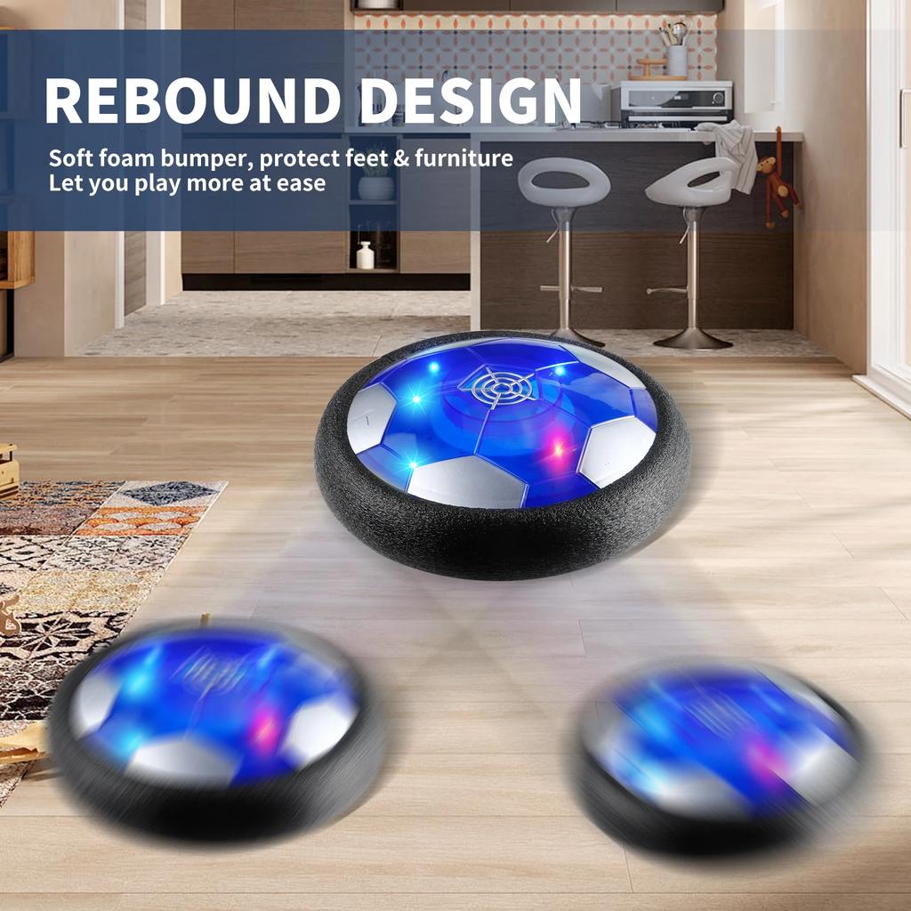 Парящий футбольный мяч со светодиодной подсветкой, Интерактивная спортивная игрушка для детей для игры в помещении, Креативные интерактивные игрушки для родителей и детей