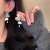 French Fairy Rhinestone Tassel Earrings Exquisite Butterfly Drop Earrings For Women Girls Wedding Jewelry Party Accessories