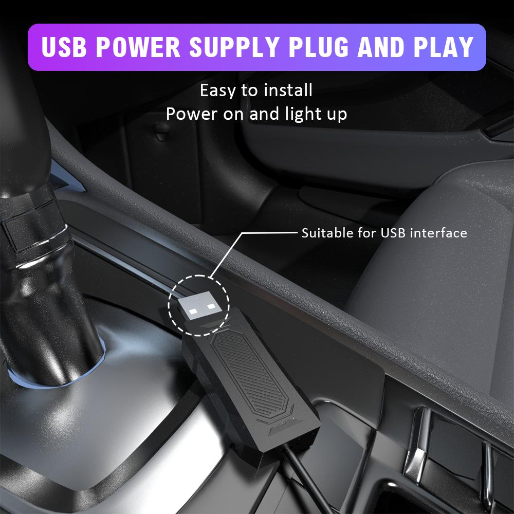 Vehicle-mounted LED central control instrument panel fiber optic, automotive decoration ambient light lamp, atmosphere light