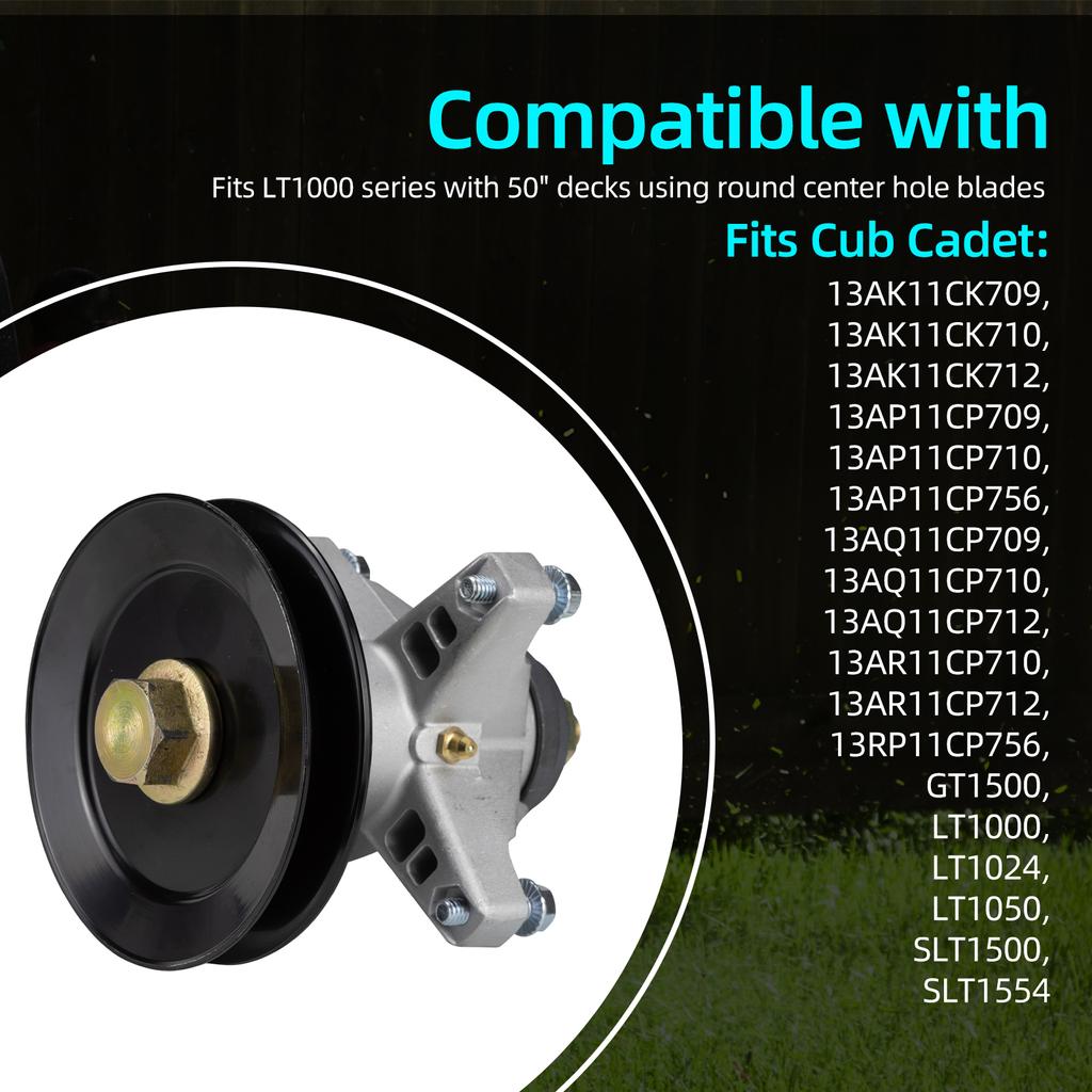Spindle Assembly with 11963 Pulley-grease Fitting Replaces MTD 918-04129 918-04129B 918-04129A