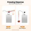 4.2Qt Stainless Steel Sauce Dispenser Pump for Cheese Fudge Caramel, Commercial Kitchen Buffet Coffee Shop Equipment, One-Press