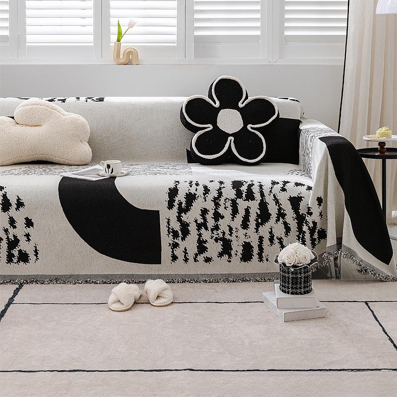 Новый диванный полотенце-чехол на все времена года, простой современный нескользящий чехол для дивана, тканевый чехол для одеяла с защитой от царапин от кошек