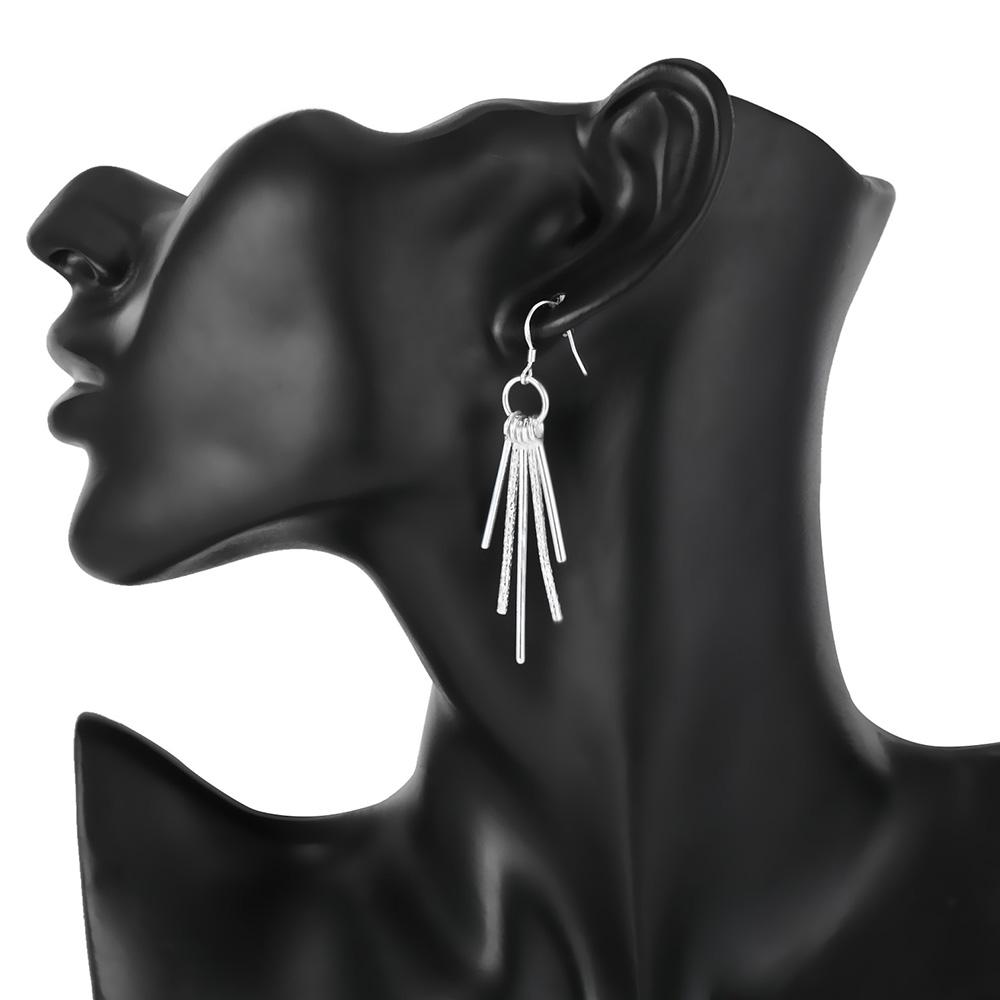 Ювелирные наборы из стерлингового серебра 925 пробы для женщин, изысканные классические серьги-гвоздики, ожерелье 18 дюймов, модные вечерние, свадебные, рождественские подарки