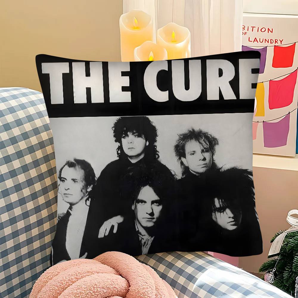 pc Classic TThe CCure Rock Band Pillow Case Fashion Square Pillowcase Bedroom Sofa Room Ins Decoration Leisure