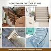 1PC/15PC Anti Moving Staircase Covers Slip Resistant Linen Self Adhesive Stair Mats for Elders and Pets 4 Colors