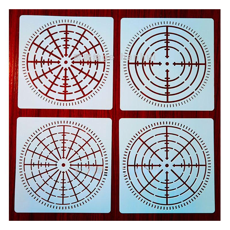 Трафарет паутины «Мандала»: Шаблон для самостоятельной росписи стен