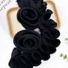 Detachable 3D Floral Decoration Cloth Fabric Collar Flower Brooch for Women Pins Lace Flower Corsage Lapel Pins
