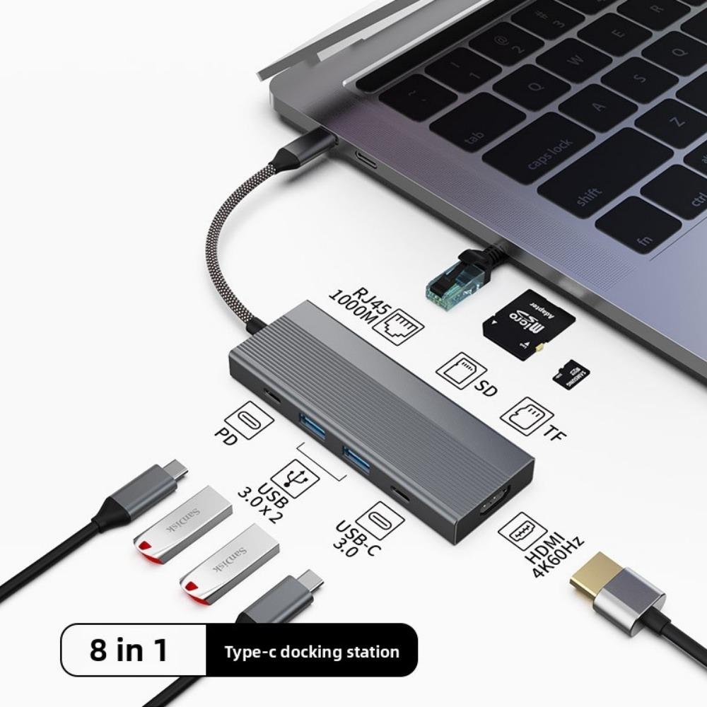 Док-станция типа C с корпусом M2 SSD, USB-концентратор 30, многопортовый адаптер 5 в 1 для ноутбука MacBook