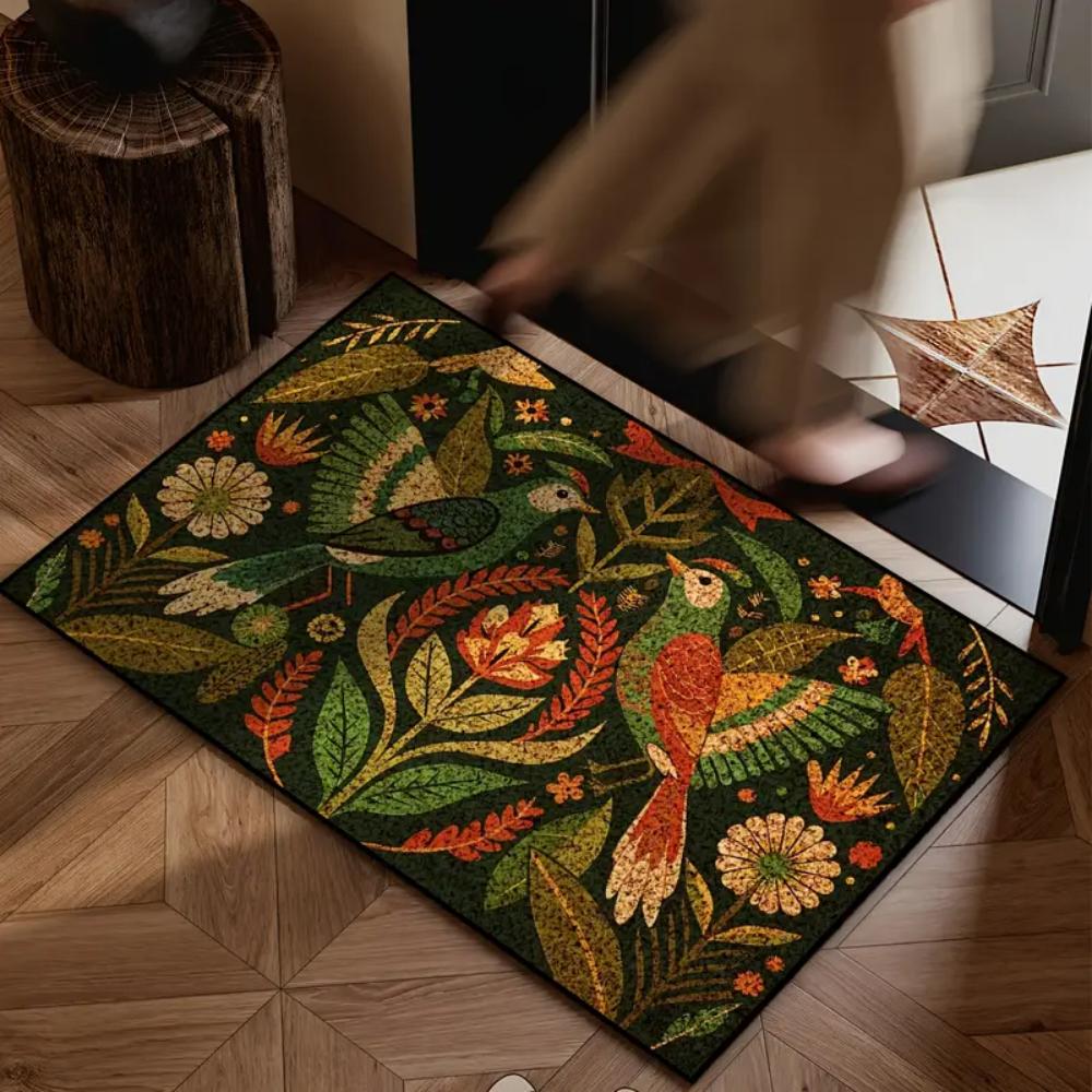 American Dragonfly Pattern Carpet, Easy-To-Maintain Floor Mat, Suitable For Corridor/Bathroom Carpets And Home Decoration