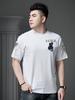 European Goods 2025 Summer New Fashion Brand Bear Print Short sleeve T-shirt Men's Top Casual Loose Half Sleeve T-shirt