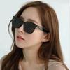 2023 GM High-End Square Frame Sunglasses: Trendy Black Design, Anti-UV Protection for Girls & Men