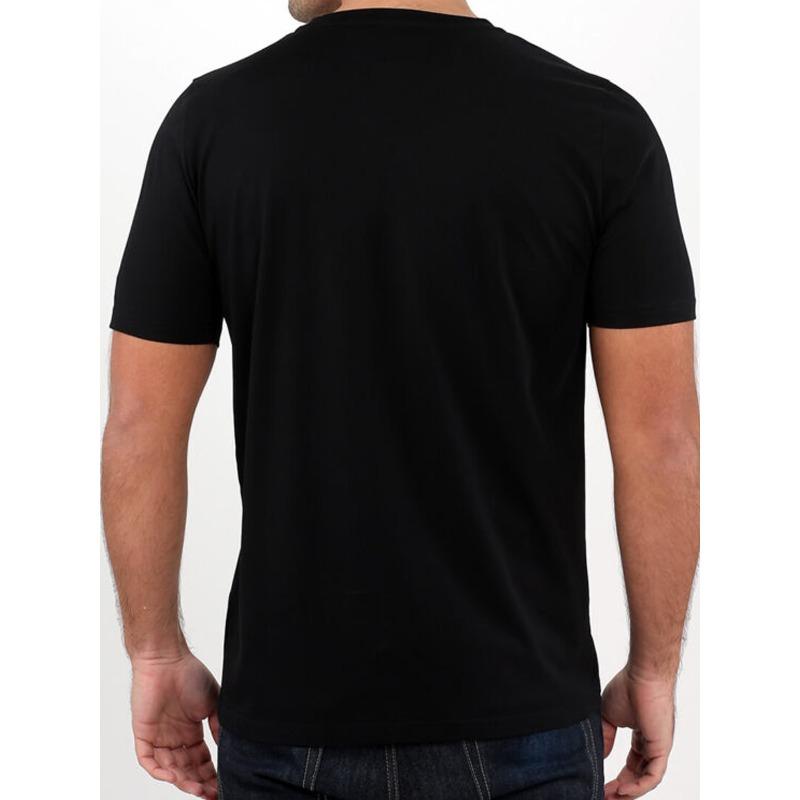 Европейские размеры Мужская С принтом Спортивная Повседневная Универсальная Футболка с коротким рукавом | Мягкая, Средняя эластичность, Смесовая ткань, Обычная посадка, Стиль пуловера, Круглый вырез