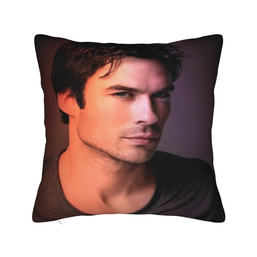 Печать с изображением Дэймона Сальваторе Наволочка Чехол для подушки Подушки Теплый домашний декор На молнии Разные размеры