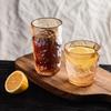 Толстостенный стеклянный стакан ZISIZ с узором «Ледник»