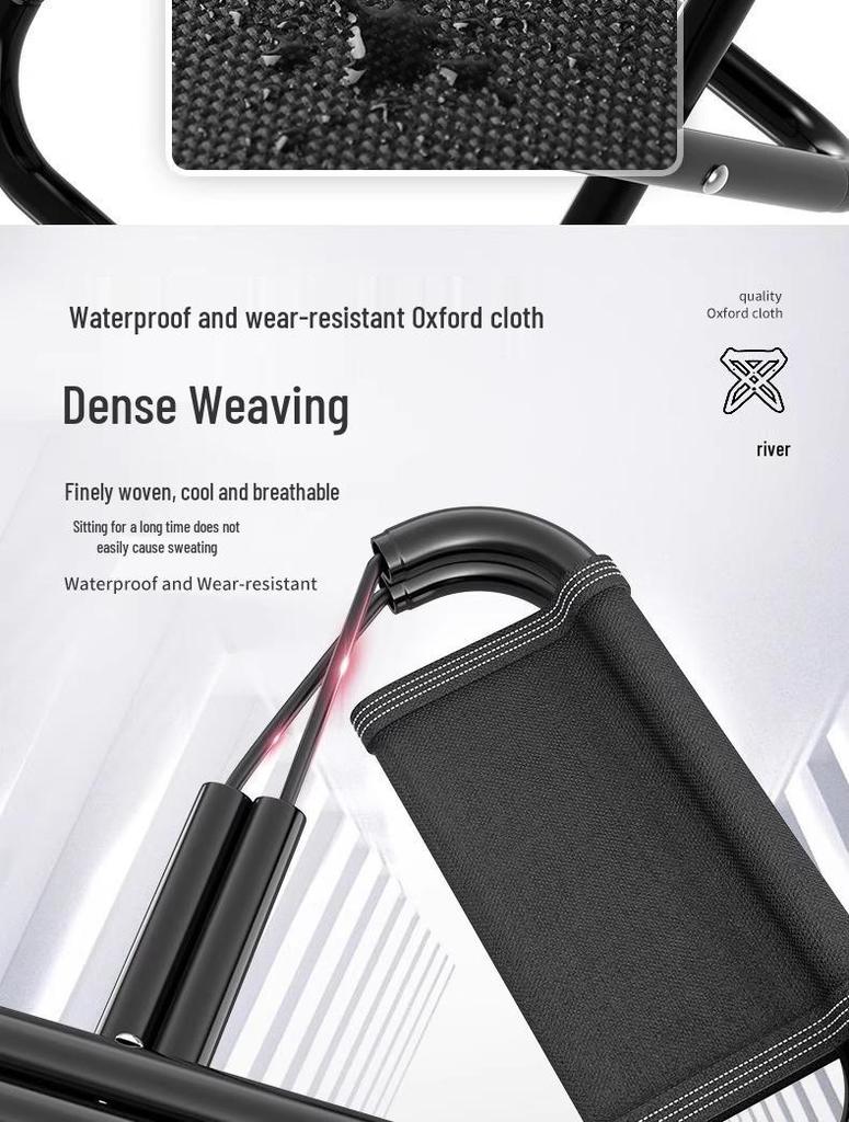 Портативный складной рыболовный стул - Компактное уличное кресло для путешествий и ожидания в очереди