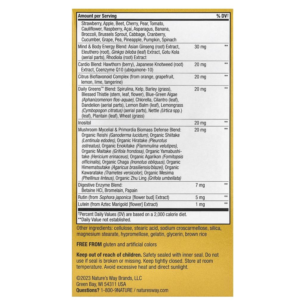 Nature's Way Alive! Ultra Multivitamin for Men Over 50, 60 Tablets