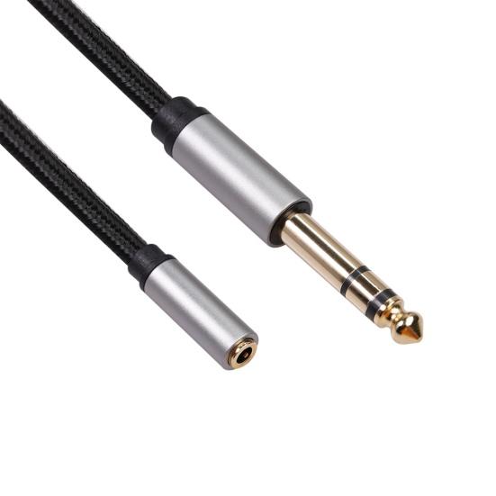 6.35mm 1/4 Male To 3.5mm 1/8 Female Audio Cable for Amplifier/Guitar/Piano/Phone