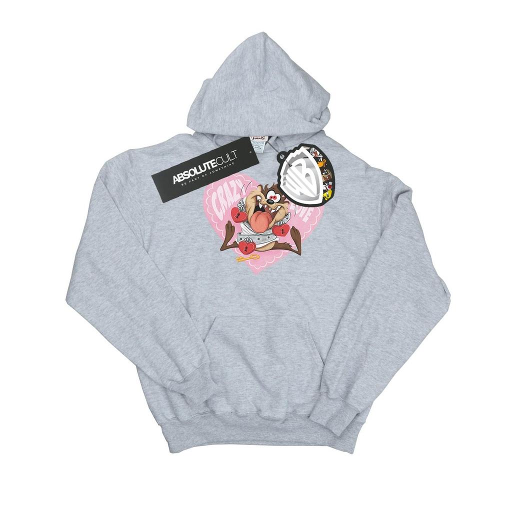 Looney Tunes Womens/Ladies Taz Valentine´s Day Crazy In Love Hoodie