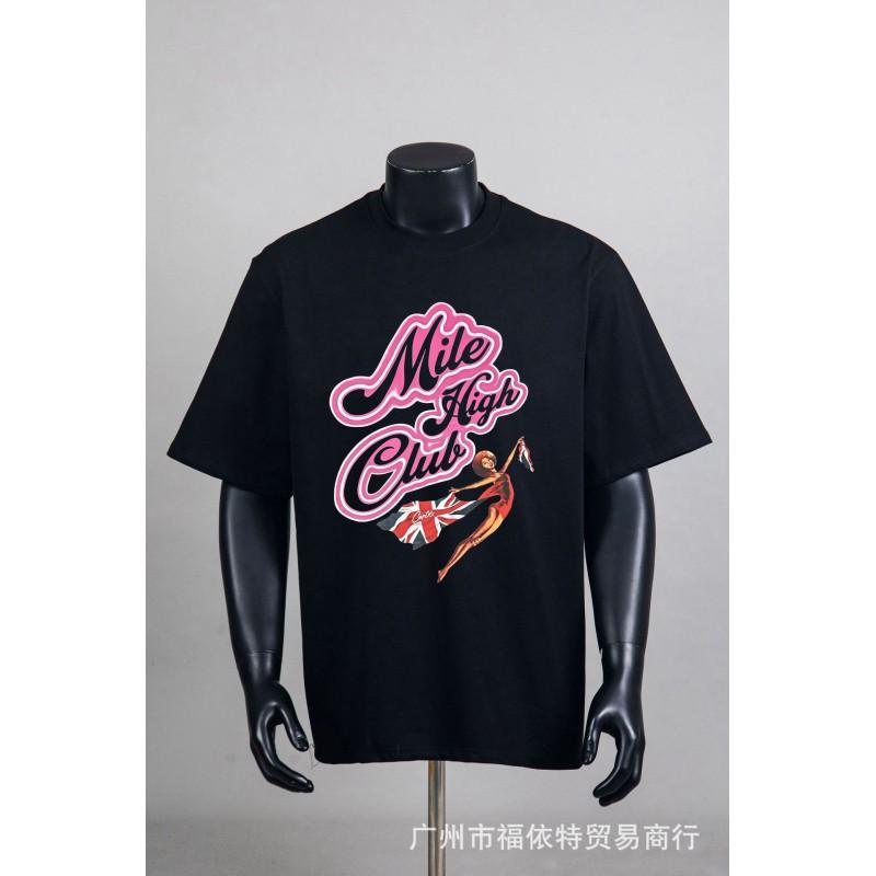 Corteiz Alcatraz Vintage Print T-Shirt Men Women Streetwear Loose Fit Short Sleeve Tee