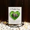 Cat Memorial Pocket Hug with Inspirational Card Emotional Support Heart-Shaped Sleeping Cat Charm Keepsake Figurine Decoration Cat Owners Lovers Gift