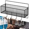 1Pcs Wall Mount Bathroom Storage Grid Shelf Shampoo Shower Gel Makeup Storage Rack