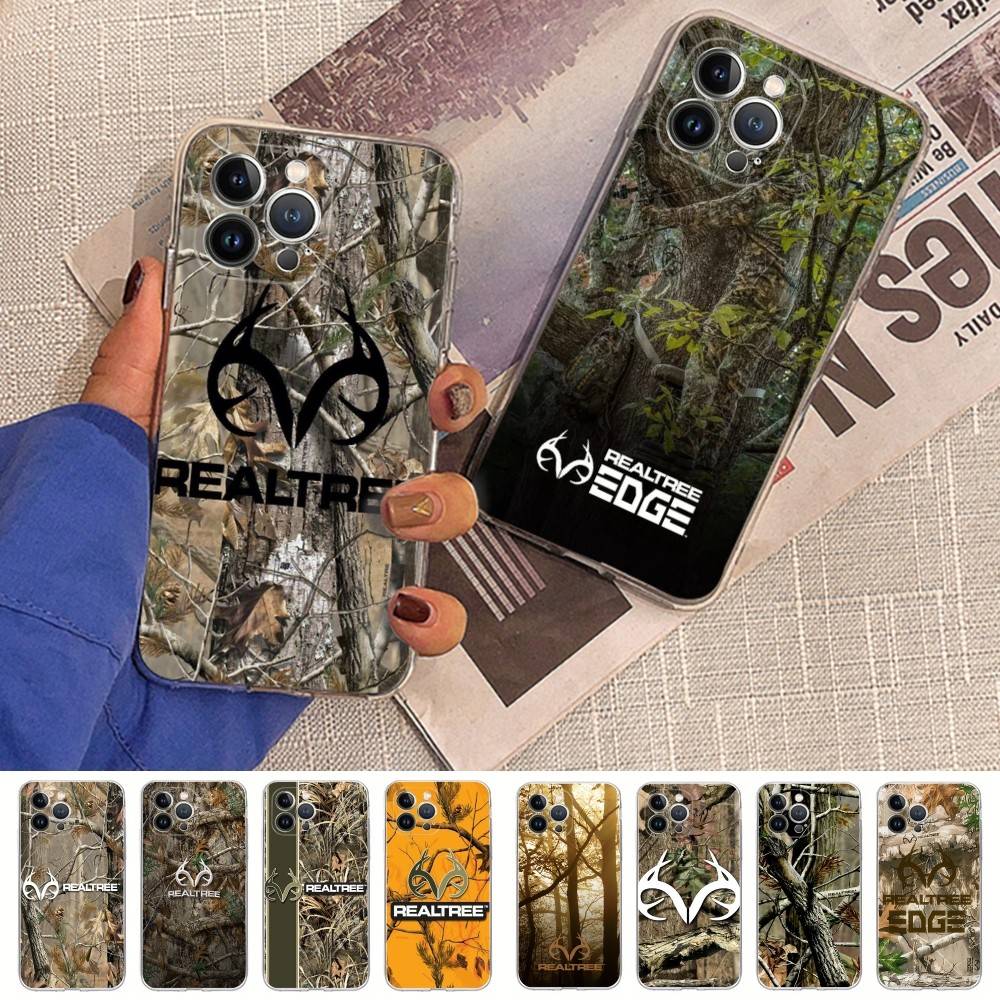 Чехол Realtree Real Tree Camo для iPhone 16 15 14 11 12 13 Mini Pro XS Max Cover 6 7 8 Plus X Funda Shell