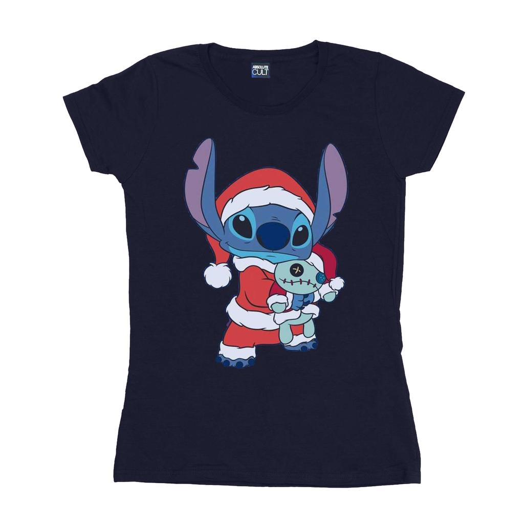 Disney Womens/Ladies Lilo And Stitch Stitch Christmas Cotton T-Shirt