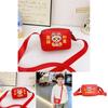 Adorable Mini Red New Year Kids Coin Purse For Both Boys And Girls With Cute Animal Design