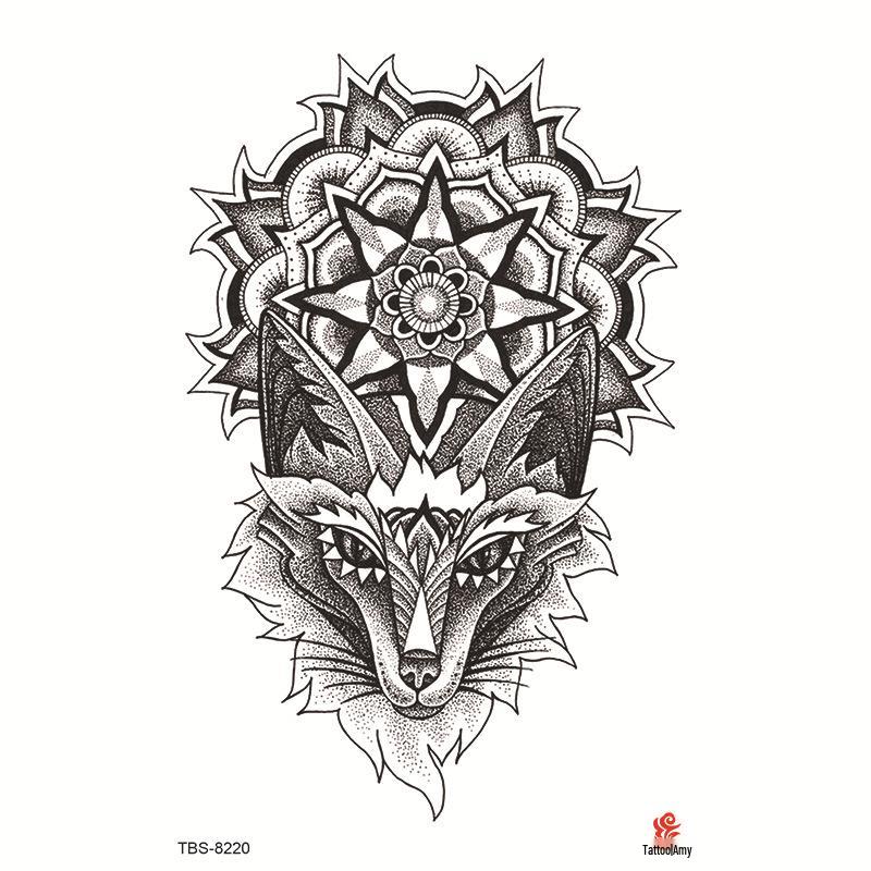 Водонепроницаемый набор тату-наклеек на всю руку с тотемными символами