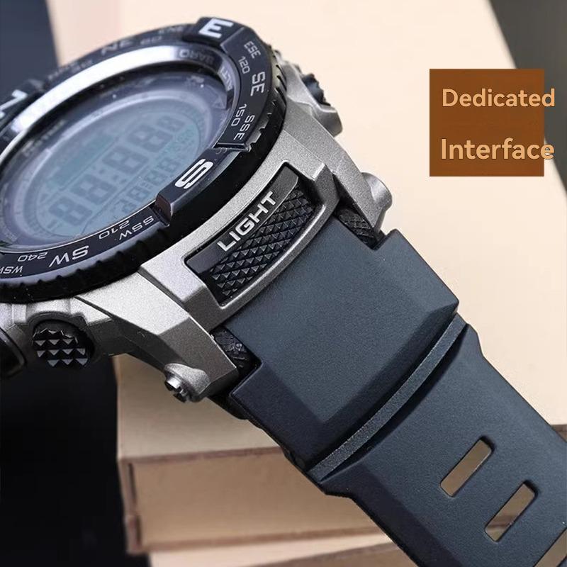 Для Casio PROTREK PRG-260/270/550/250 Силиконовый ремешок для часов PRW-3500/2500/5100 Специальный интерфейс резиновый ремешок Черный мужской Браслет